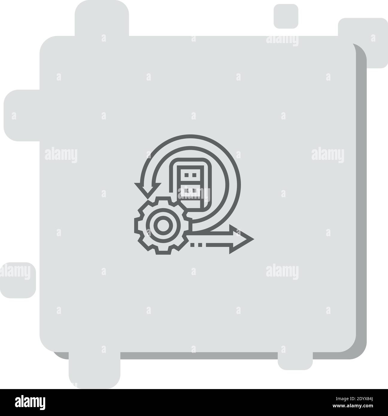 software development vector icon modern simple vector illustration Stock Vector