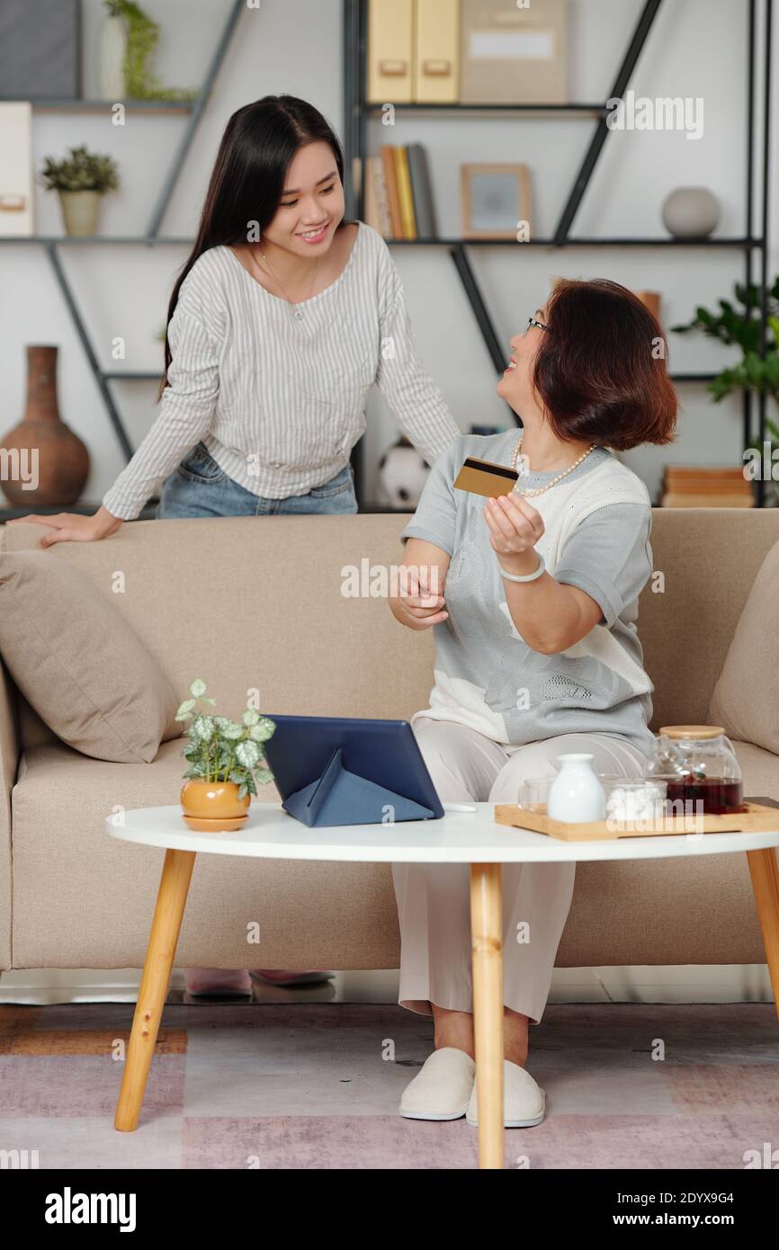 Help me with credit card Stock Photo