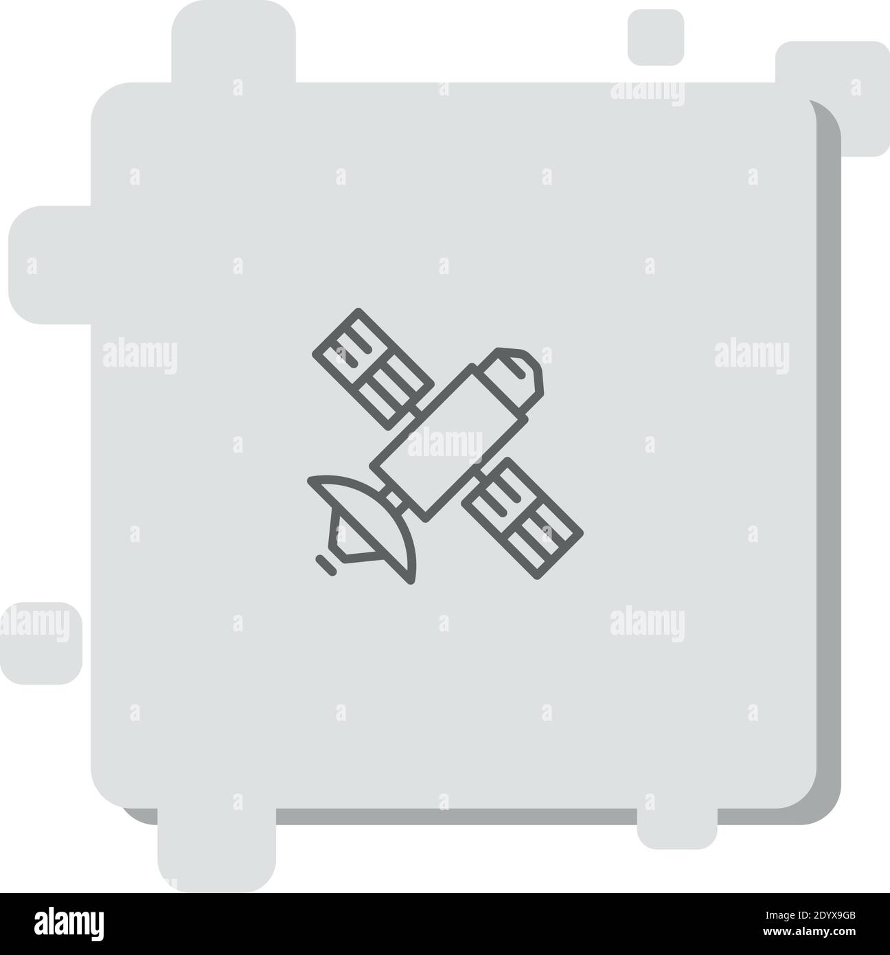 satellite vector icon modern simple vector illustration Stock Vector