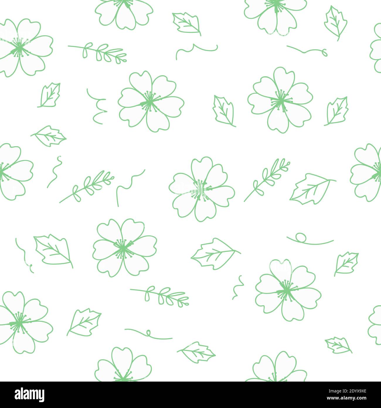 Green seamless vector hi-res stock photography and images - Alamy