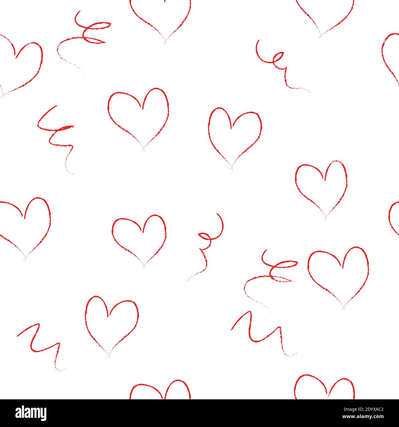 Retro hearts seamless background hires stock photography and images