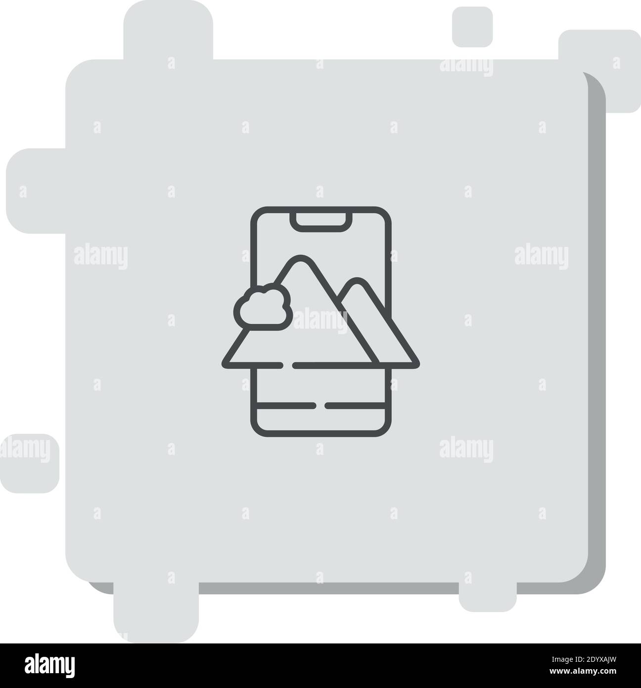 augmented reality vector icon modern simple vector illustration Stock ...