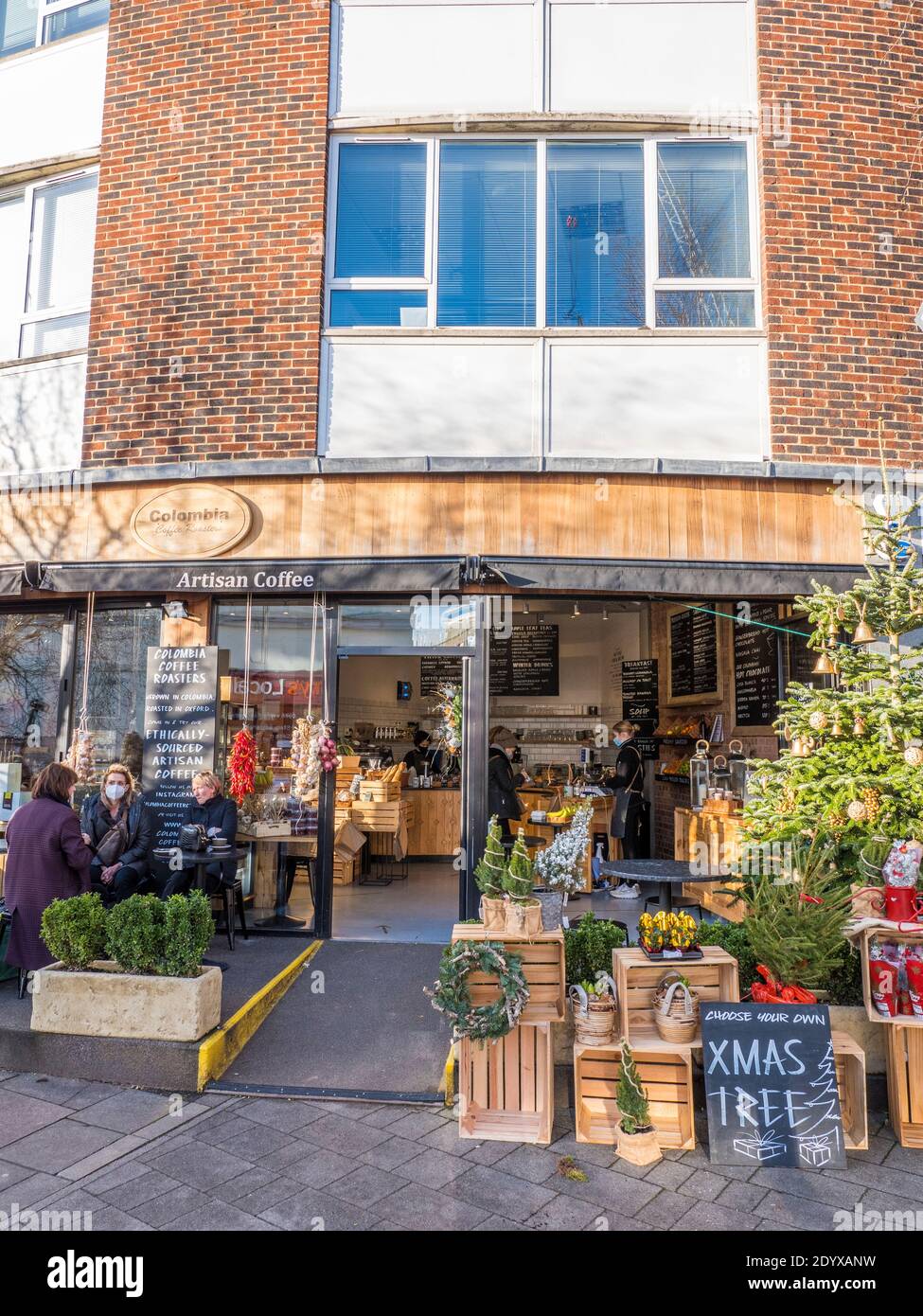 Columbia Coffee Roasters, Summer Town, Oxford, Oxfordshire, England, UK, GB. Stock Photo