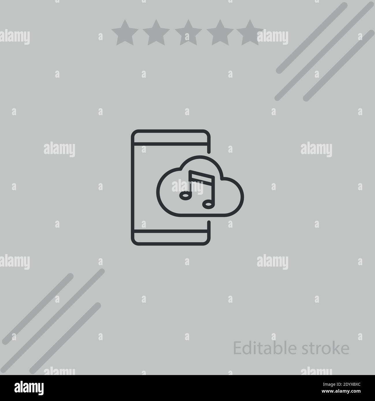 music vector icon modern simple vector illustration Stock Vector Image ...