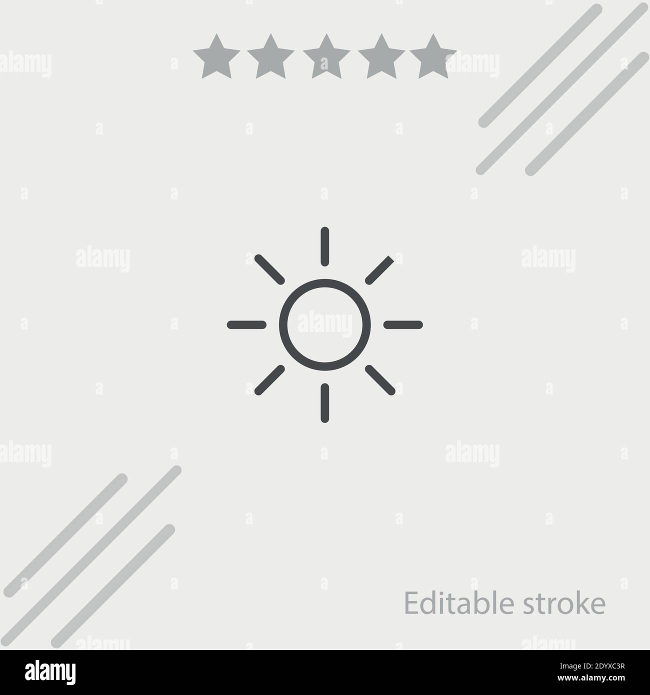 sun vector icon modern simple vector illustration Stock Vector Image ...