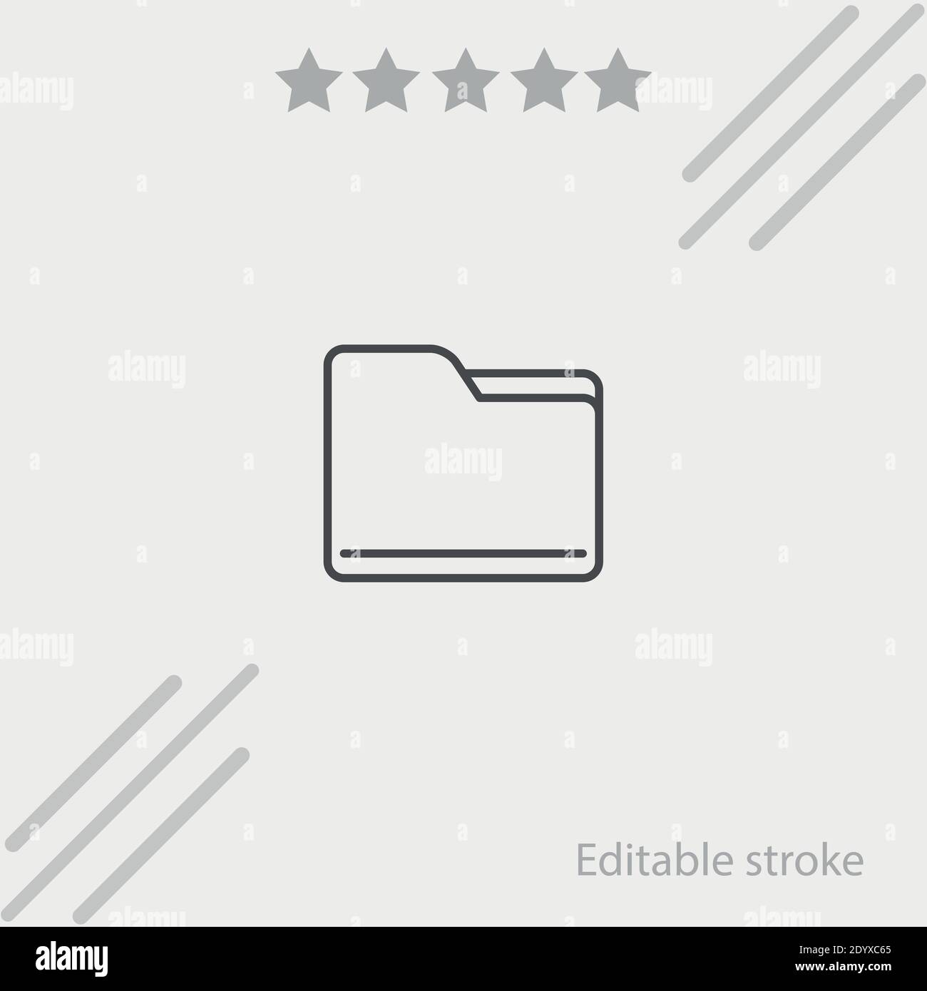 folder vector icon modern simple vector illustration Stock Vector Image ...