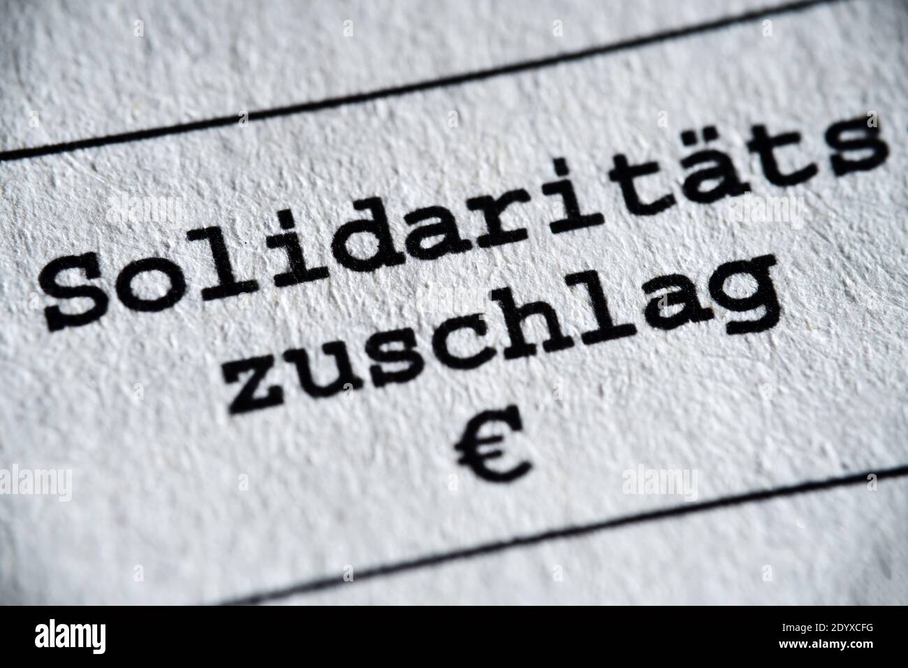 German Solidarity Tax Stock Photo