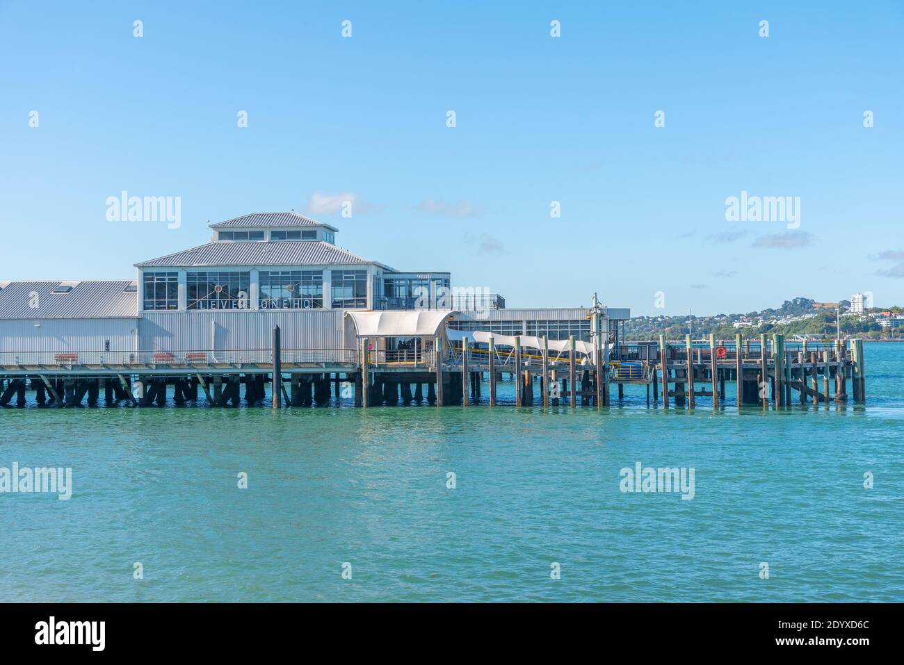 Devonport ferry terminal building in Auckland, New Zealand Stock Photo