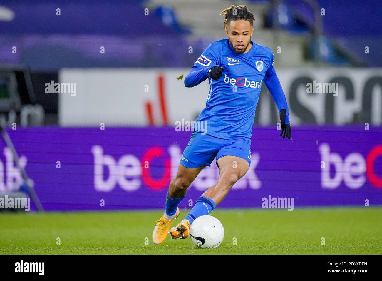 Genk Belgium December 27 Thzo Bongonda Of Krc Genk During The Pro League Match Between Krc Genk And Waasland Beveren At Cristal Arena On December Stock Photo Alamy