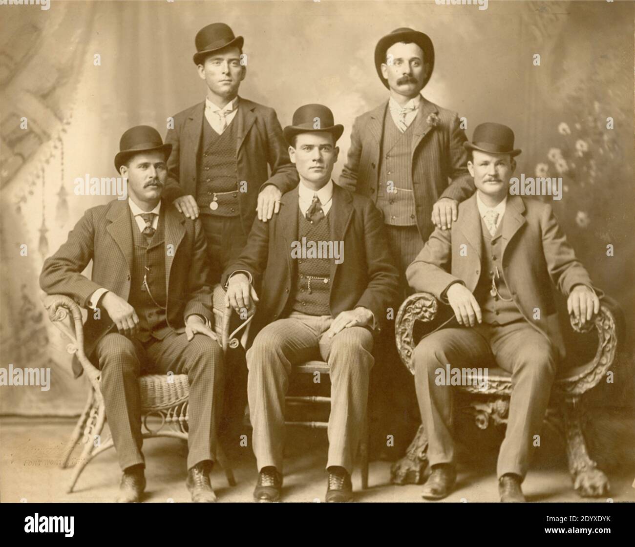 Butch Cacsidy and the Sundance Kid with the Wild Bunch Stock Photo
