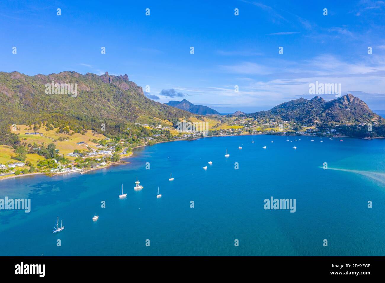 Aerial view of Whangarei Heads in New Zealand Stock Photo Alamy