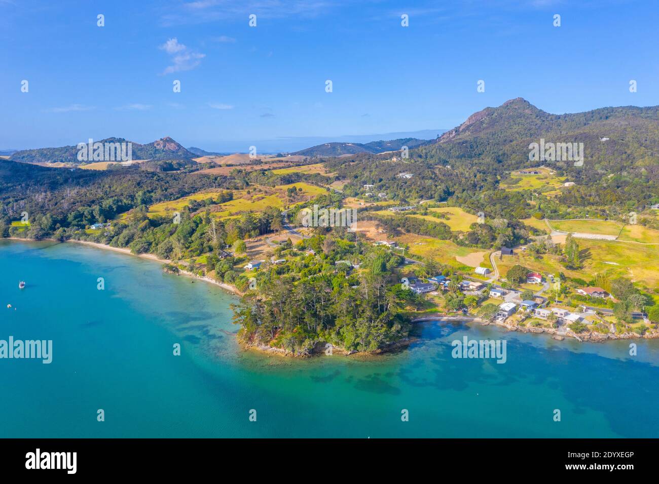 Aerial view of Whangarei Heads in New Zealand Stock Photo Alamy