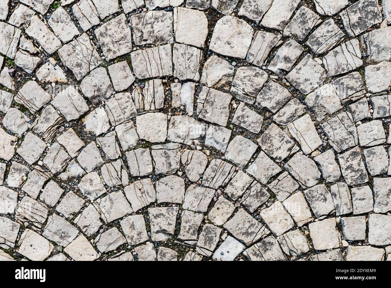 A square with cobblestones Stock Photo