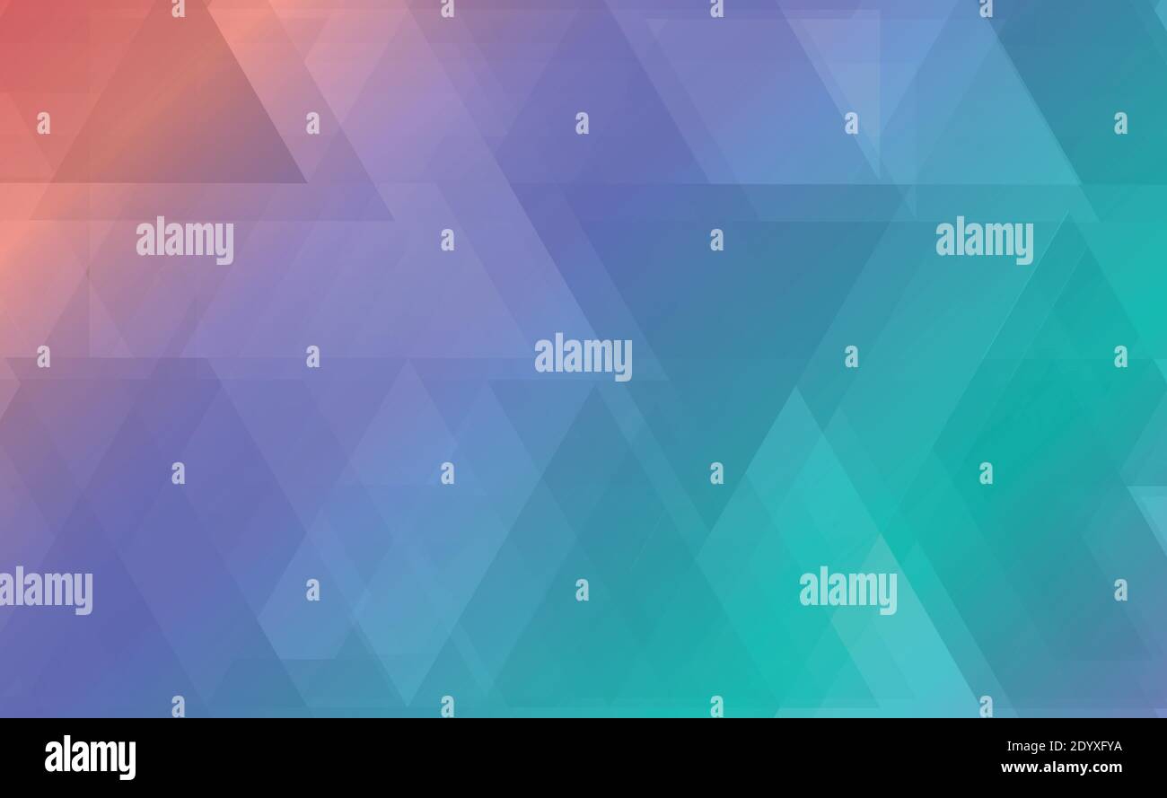 Abstract colored background from different triangles - Vector illustration Stock Vector