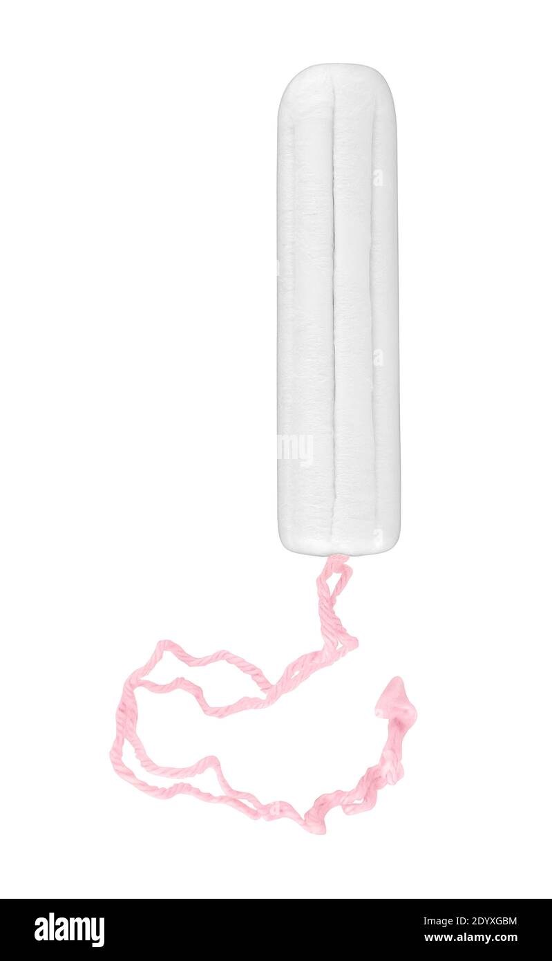 Menstrual cup and feminine hygiene tampon, isolated on white background.  Feminine hygiene product, clipping path included Stock Photo - Alamy