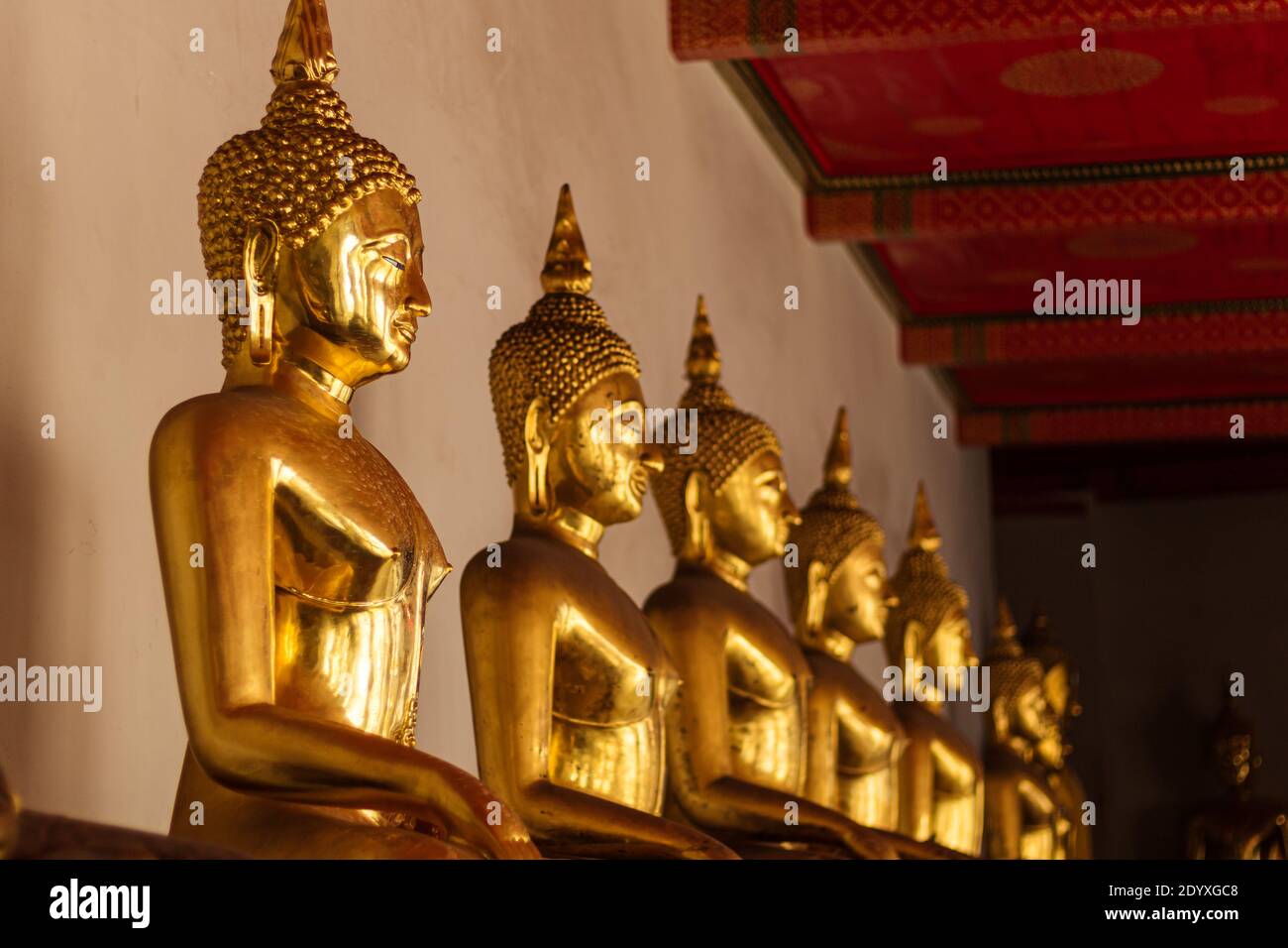 Buddha Statues in temple in Bangkok, Thailand Stock Photo - Alamy