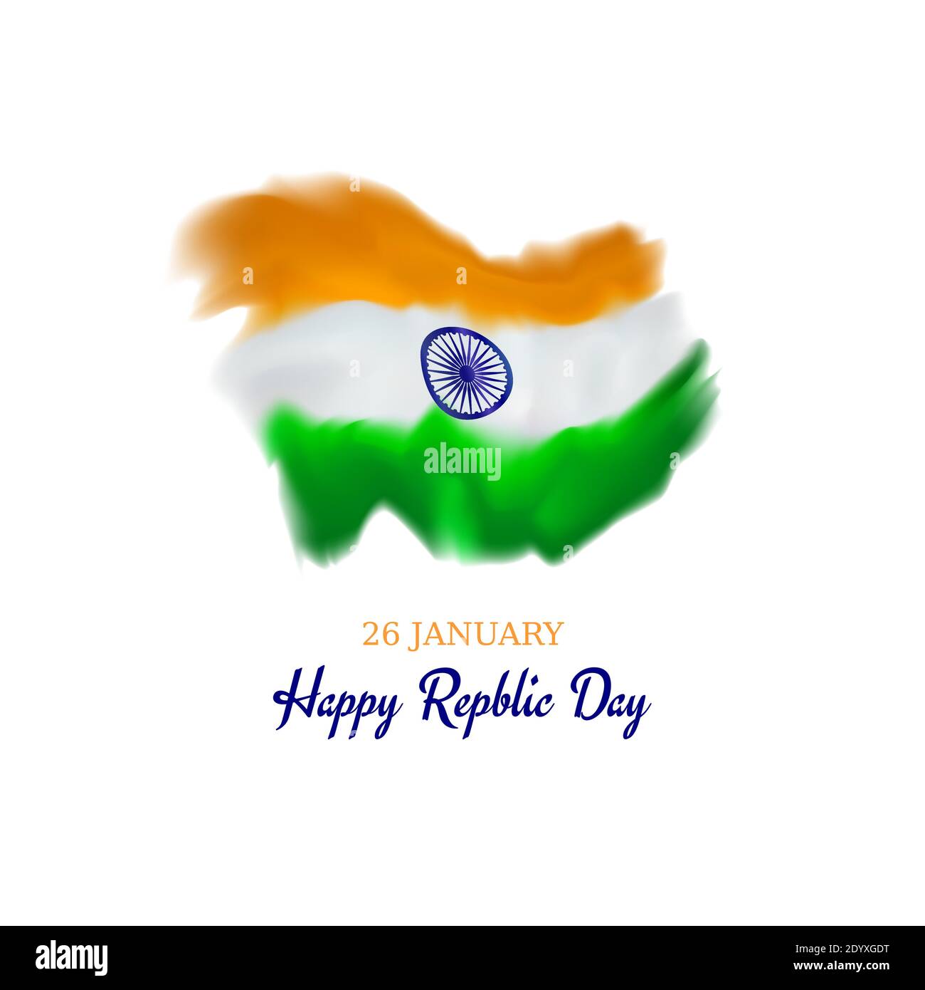 26 january india republic day. Stylized indian flag on a white background.  Vector indian background. Vector republic day poster. National poster. Web  Stock Vector Image & Art - Alamy