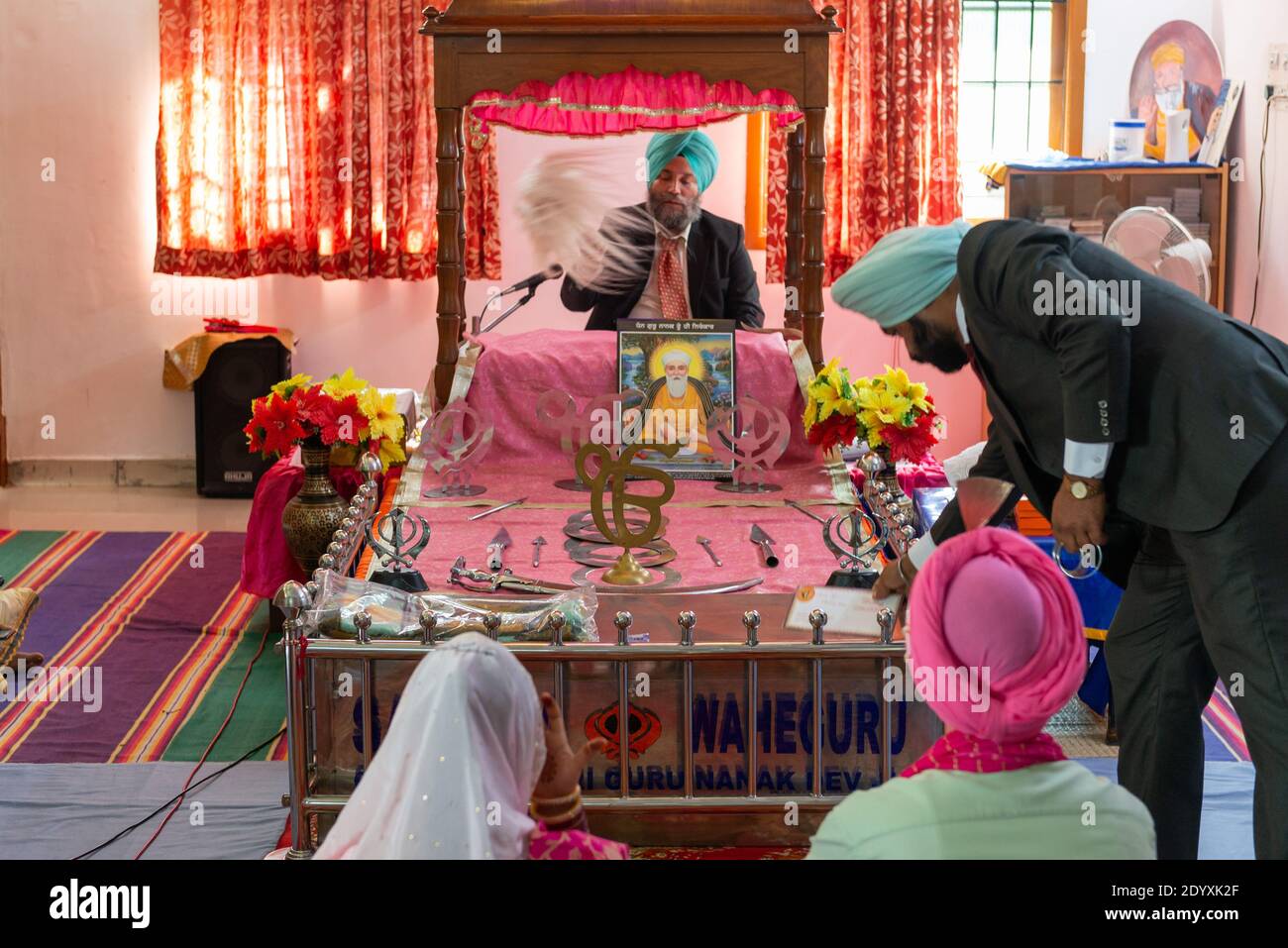 TAMIL NADU, INDIA - November 2020: Sikh marriage Stock Photo