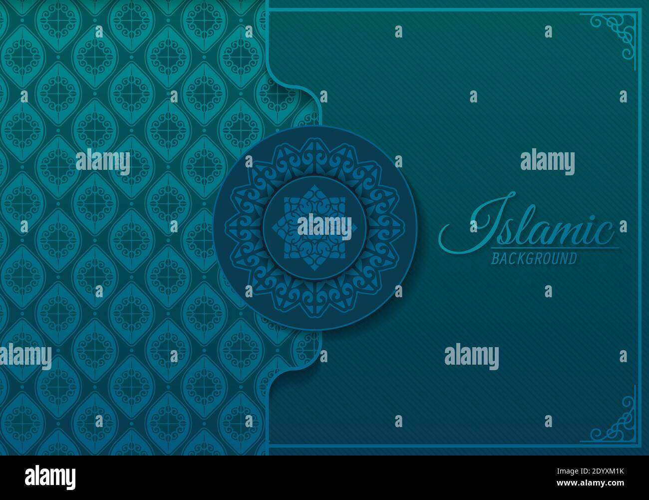 Luxury mandala background concept Stock Vector