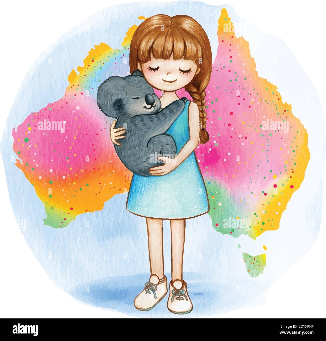 Koala australia girl hi-res stock photography and images - Alamy
