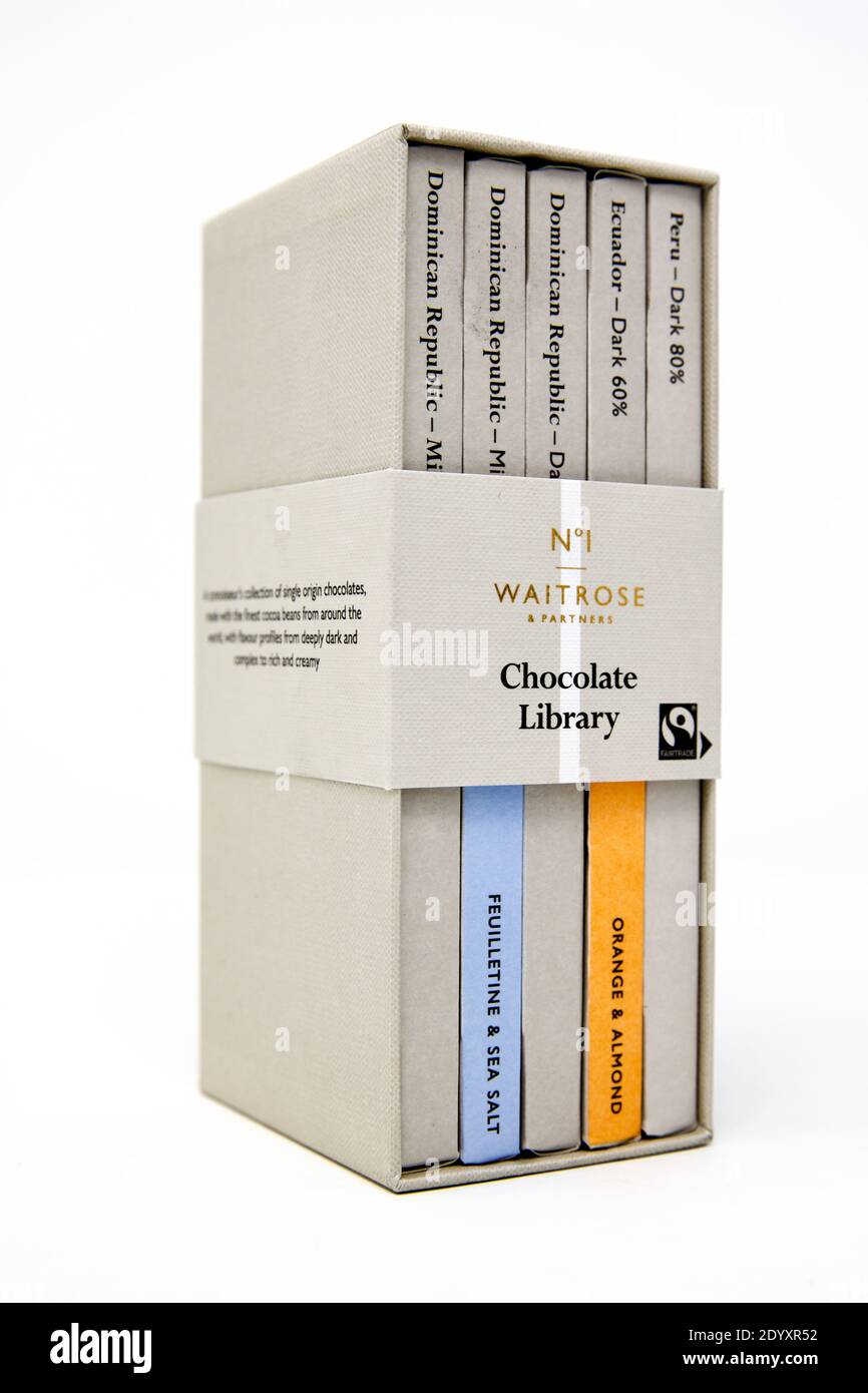 Waitrose No.1 Chocolate Library Stock Photo Alamy