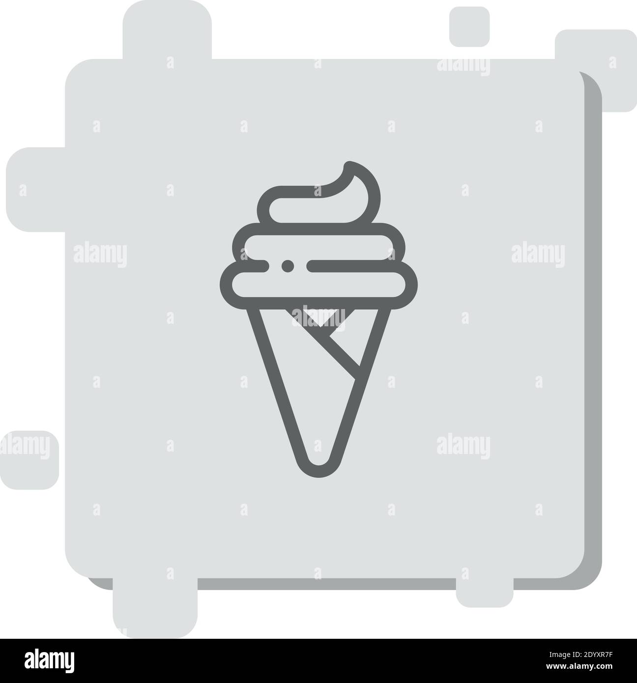 ice cream vector icon modern simple vector illustration Stock Vector ...