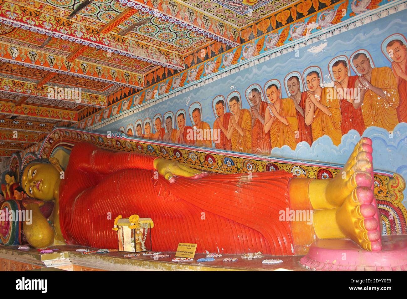 Reclining Buddha In Isurumuniya Temple, Anuradhapura, Sri Lanka Stock Photo