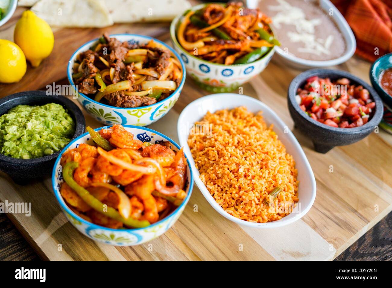 Spanish mexican cuisine food preperation Stock Photo - Alamy