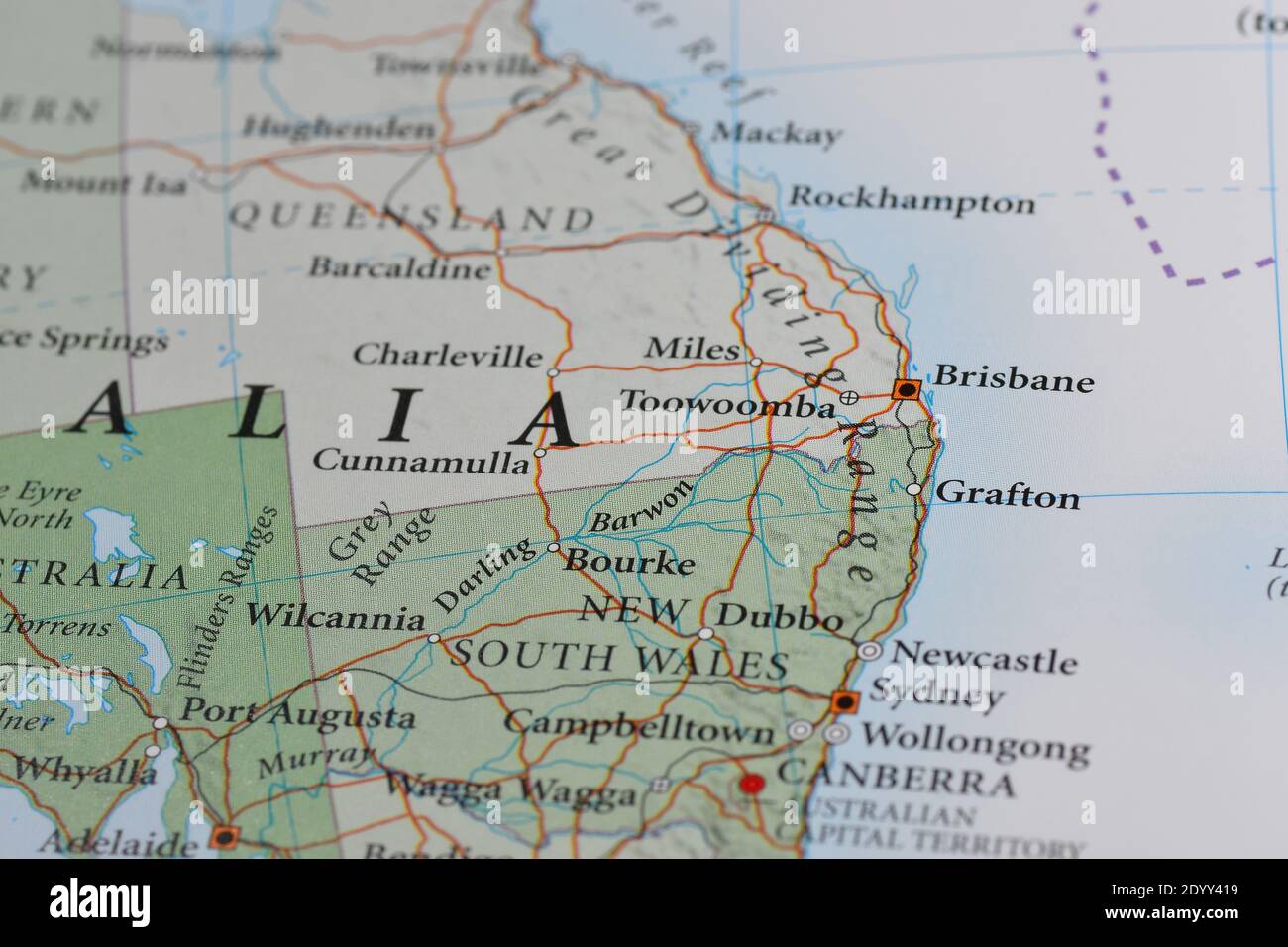 Australia Map 2DYY419 
