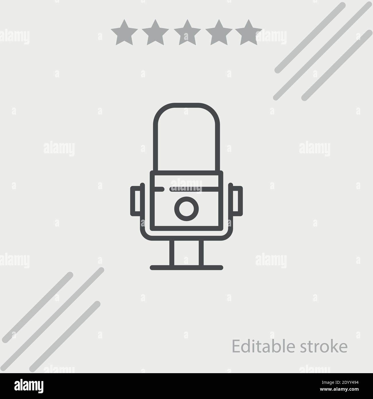 microphone vector icon modern simple vector illustration Stock Vector ...