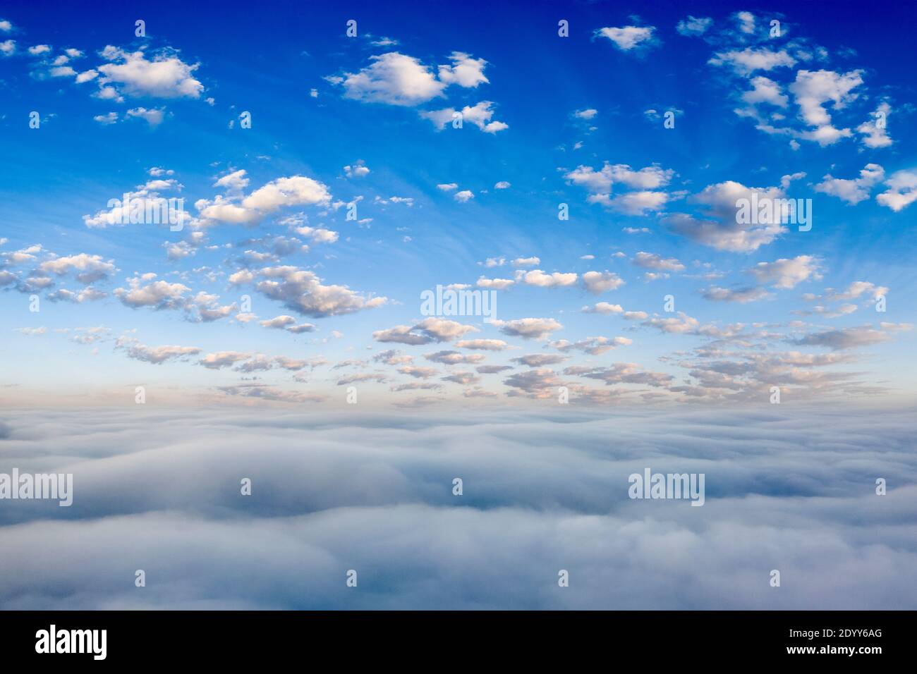 White clouds on a background of blue sky. Panorama Stock Photo - Alamy