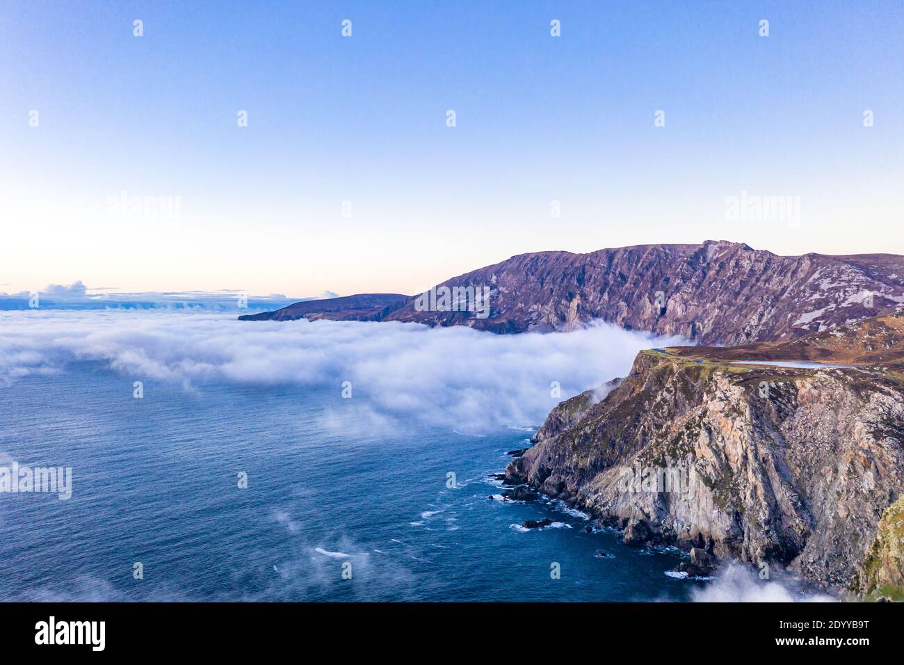 Aerial view slieve league cliffs hi-res stock photography and images