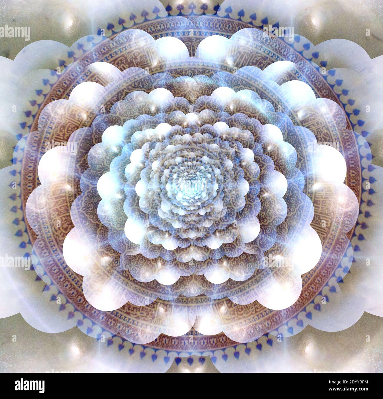 3d layered mandala hi-res stock photography and images - Alamy