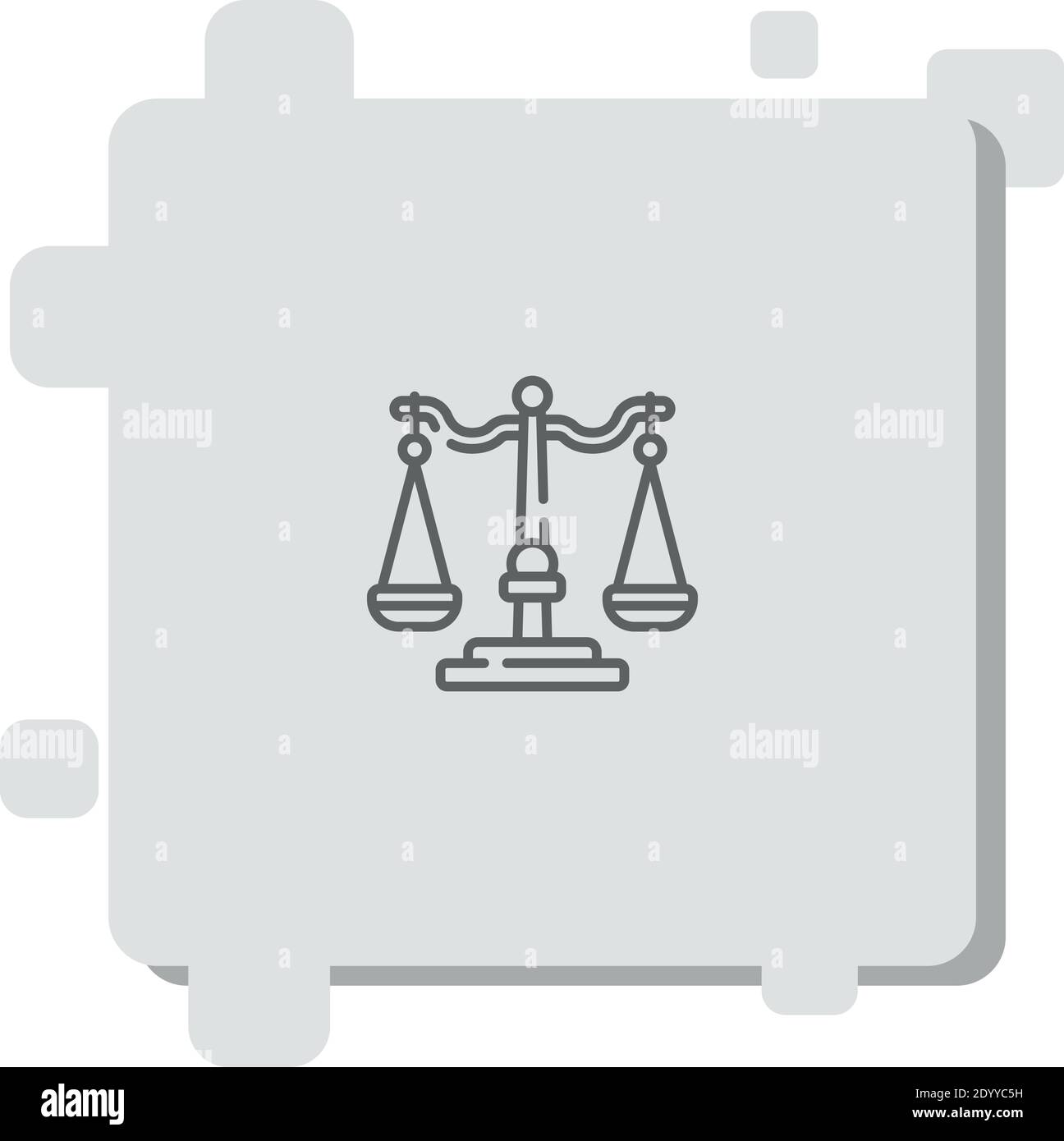 justice scale vector icon modern simple vector illustration Stock ...