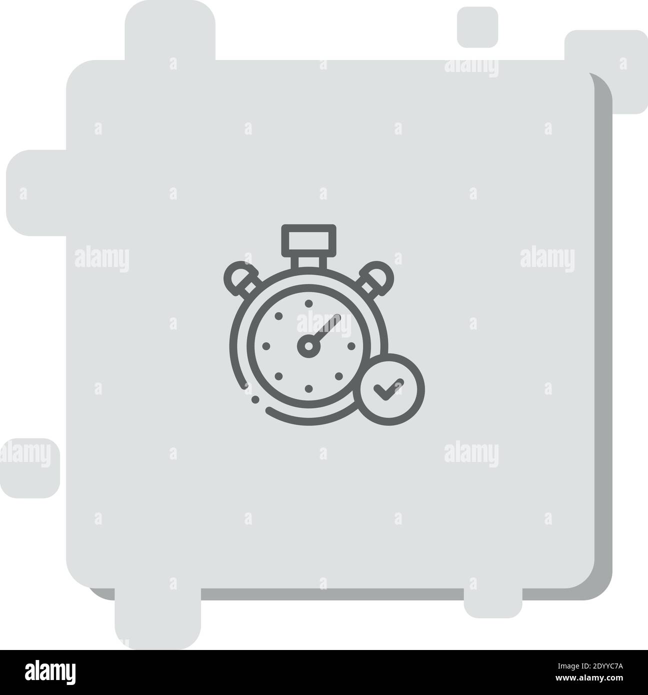time management vector icon modern simple vector illustration Stock ...
