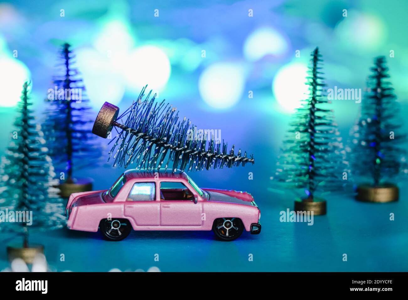 Christmas Tree Car Roof High Resolution Stock Photography and Images