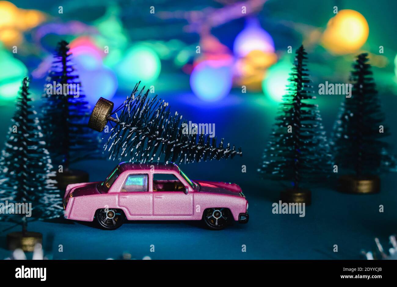 Christmas Tree Car Roof High Resolution Stock Photography and Images