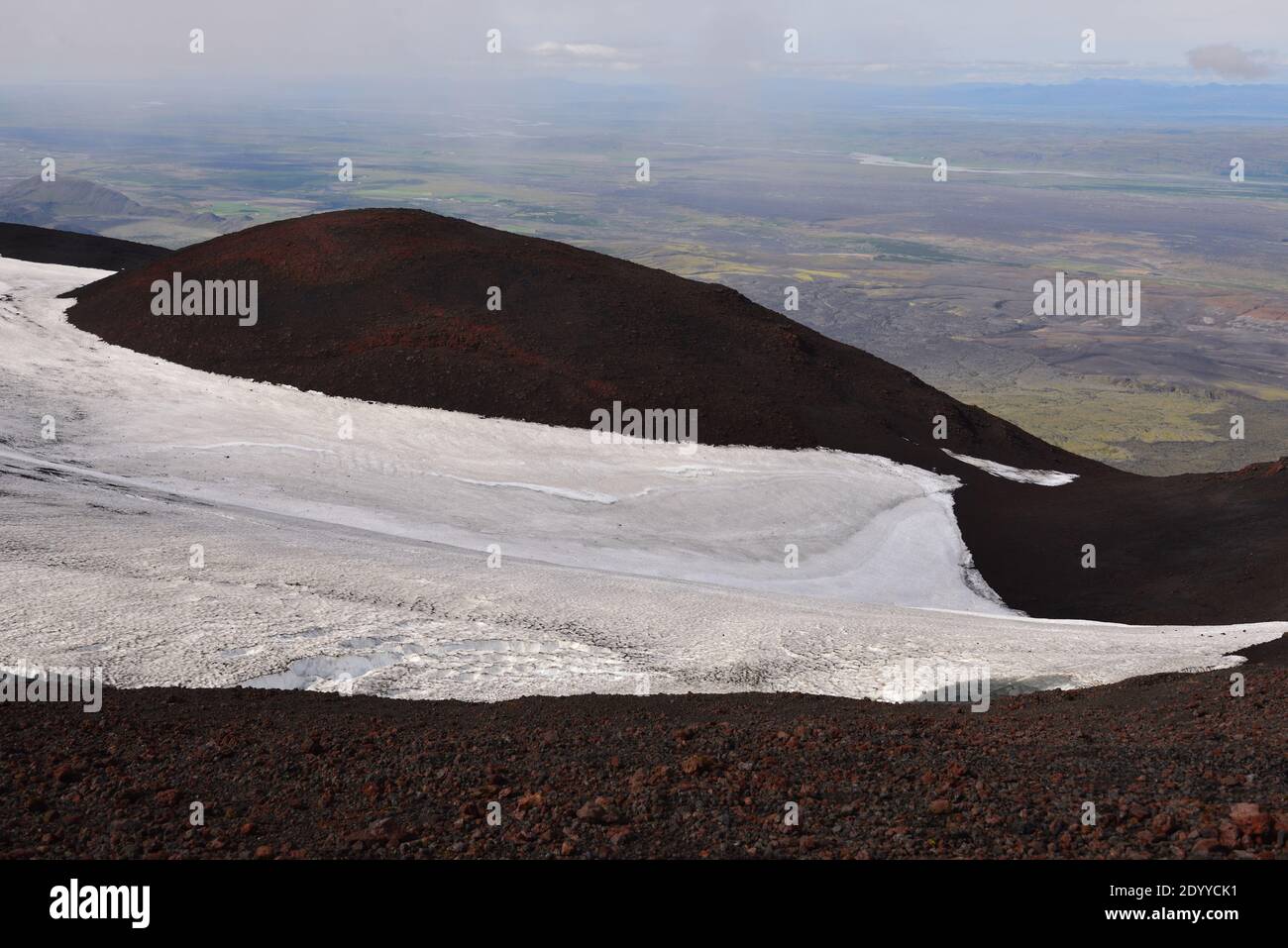 Hekla volcano trail in Iceland Stock Photo