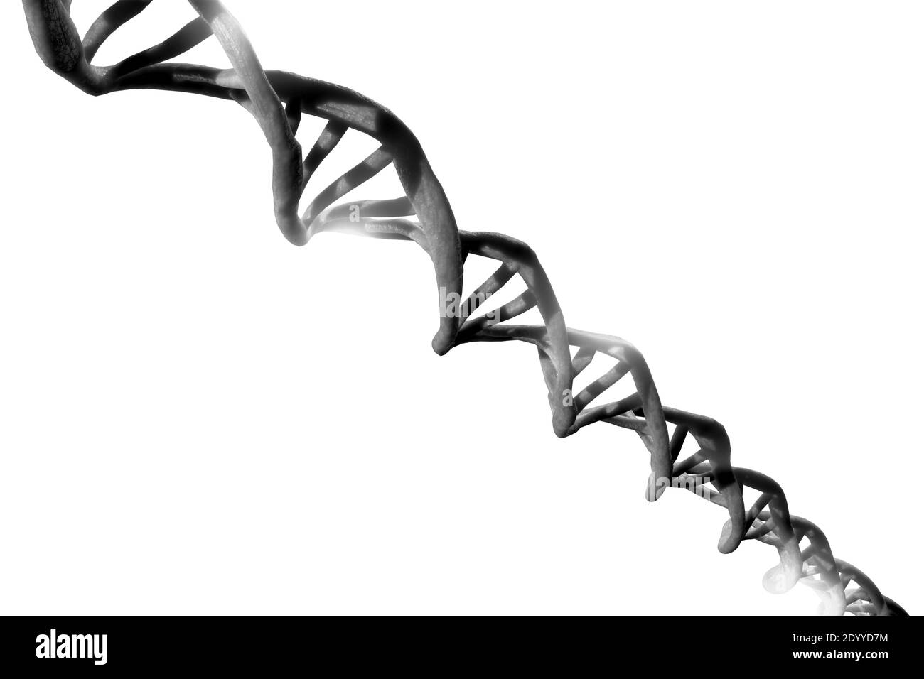 Abstract DNA strand double helix genetics 3D illustration Stock Photo ...