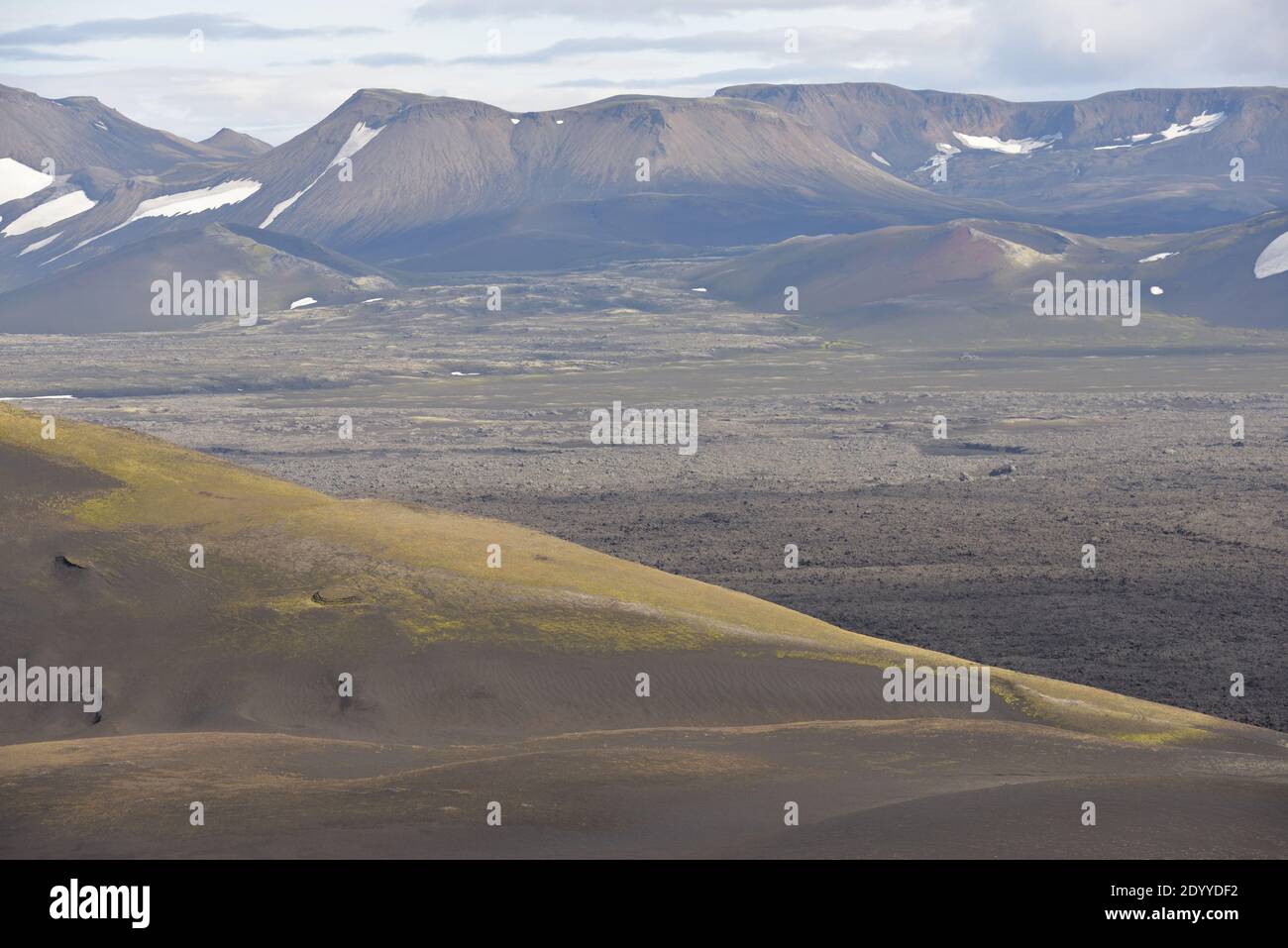 Hekla volcano trail in Iceland Stock Photo