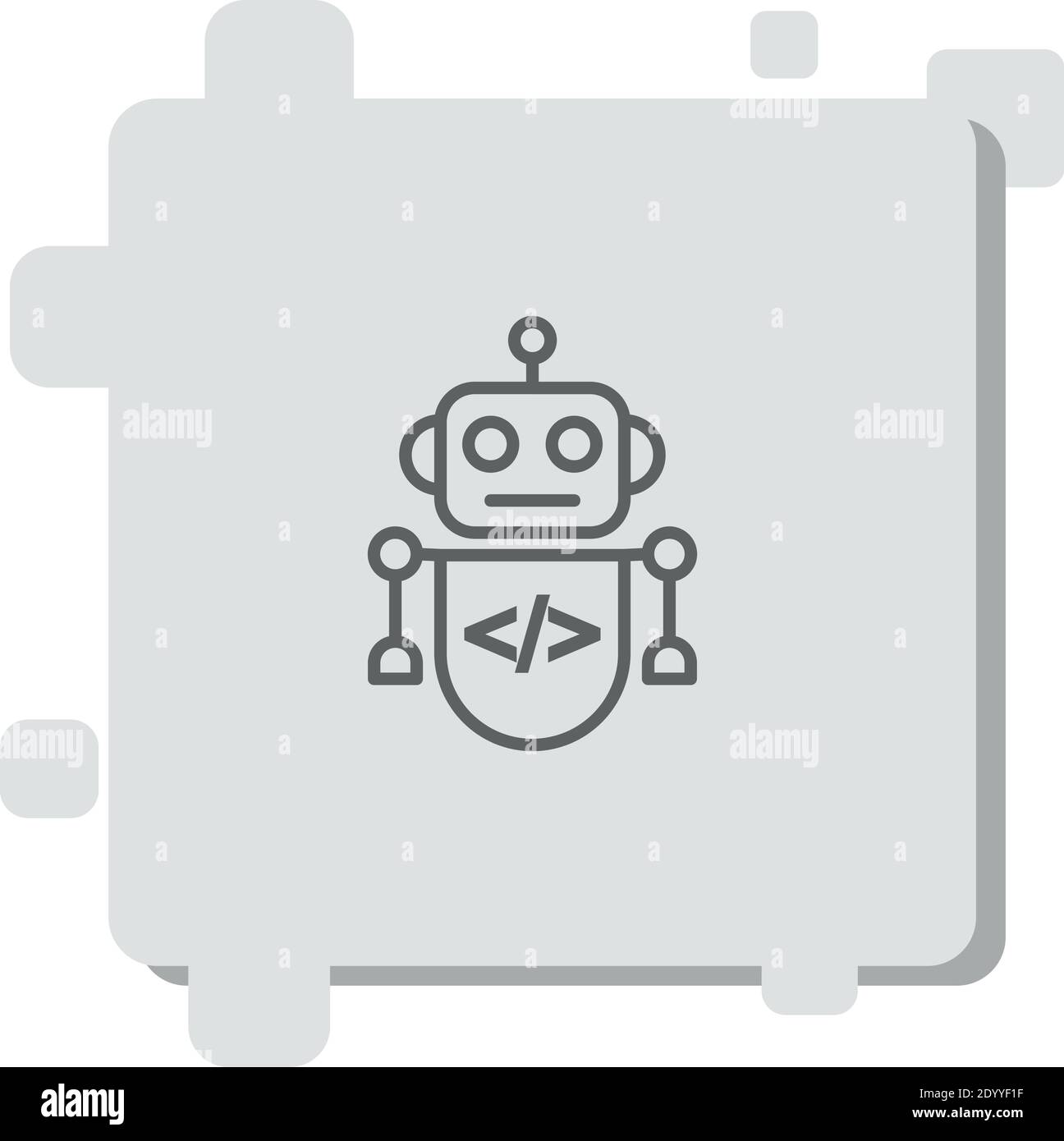 robot vector icon modern simple vector illustration Stock Vector Image ...