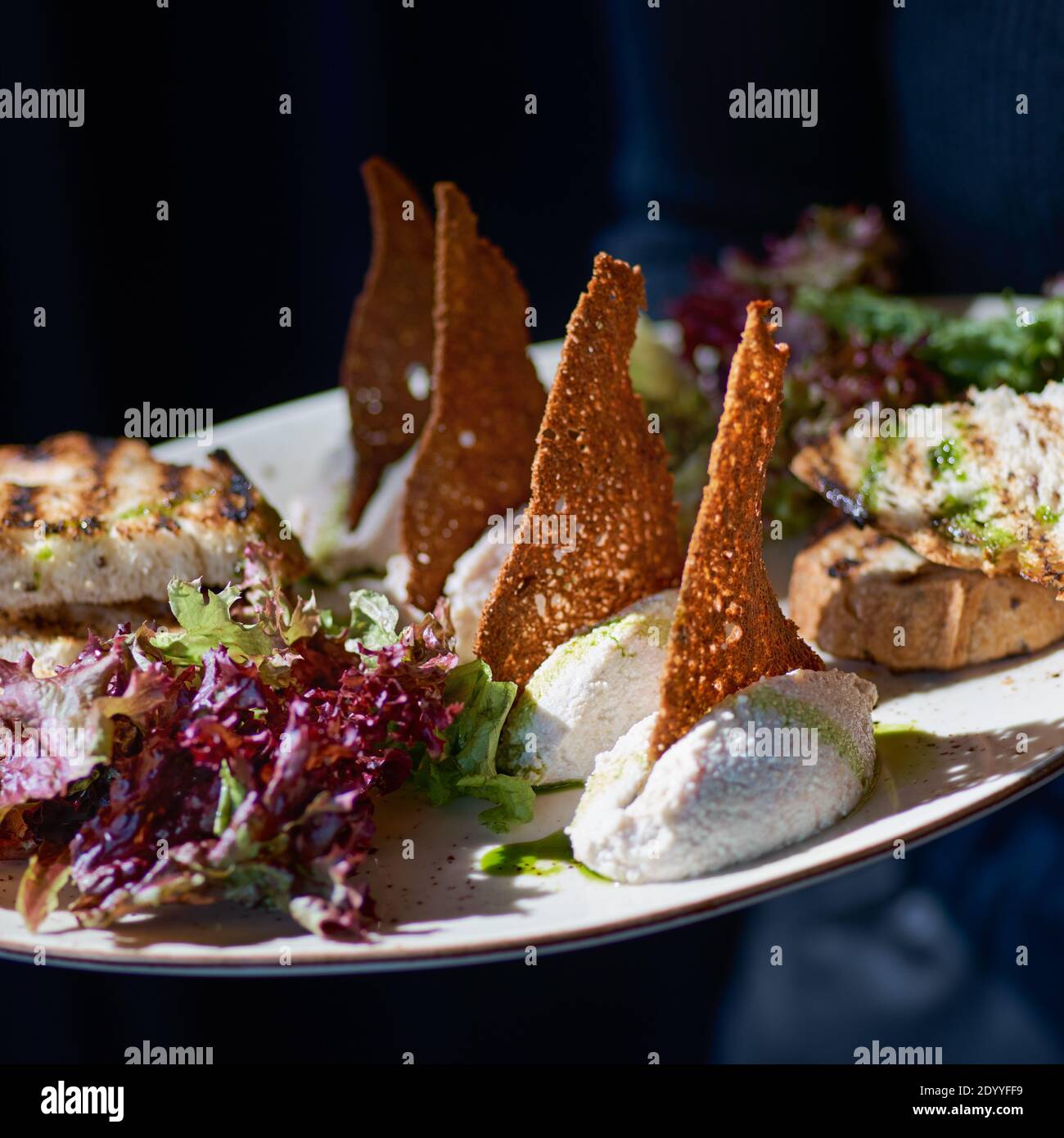 Cod ricotta cheese appetizer hi-res stock photography and images - Alamy