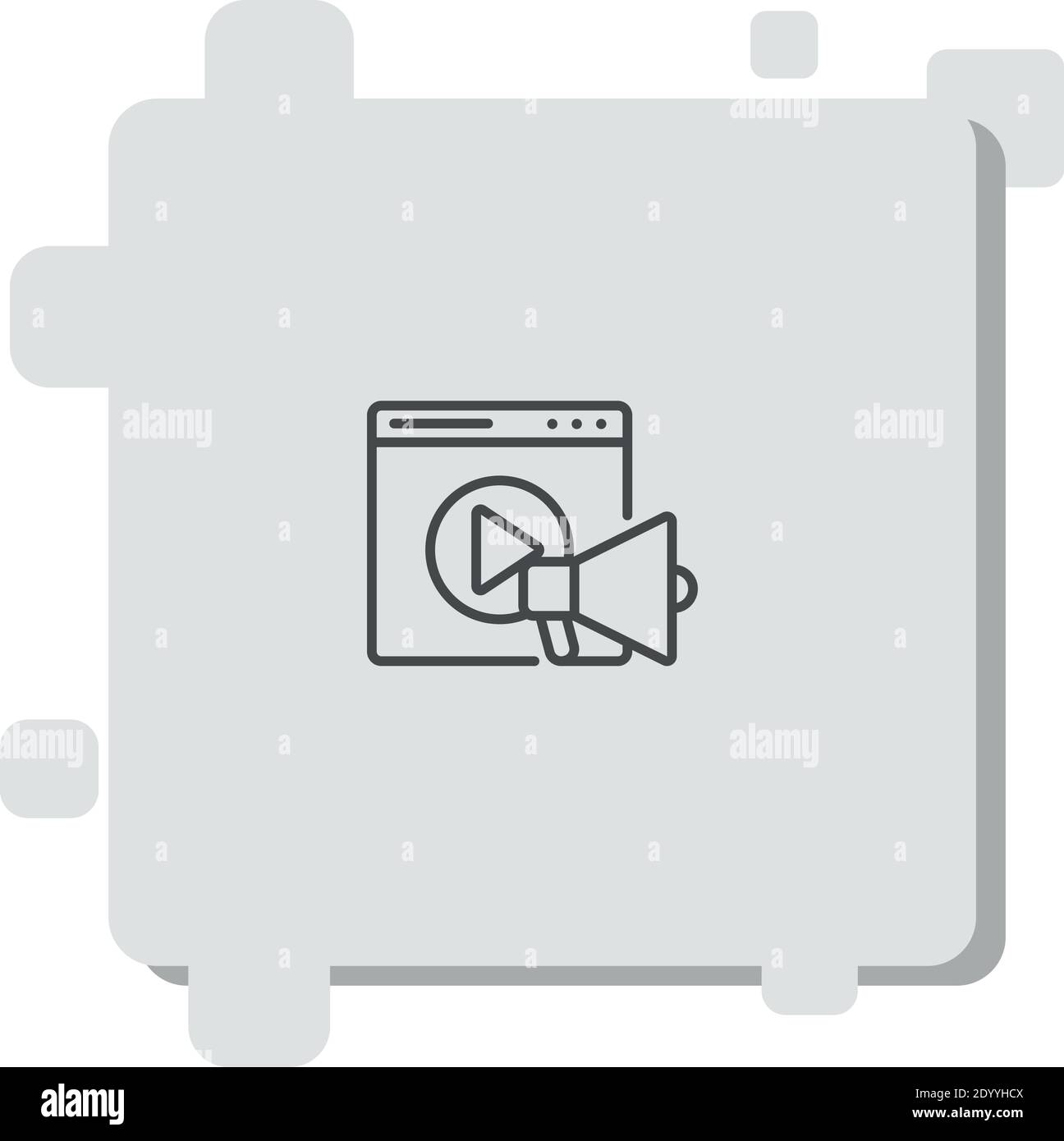 video vector icon modern simple vector illustration Stock Vector