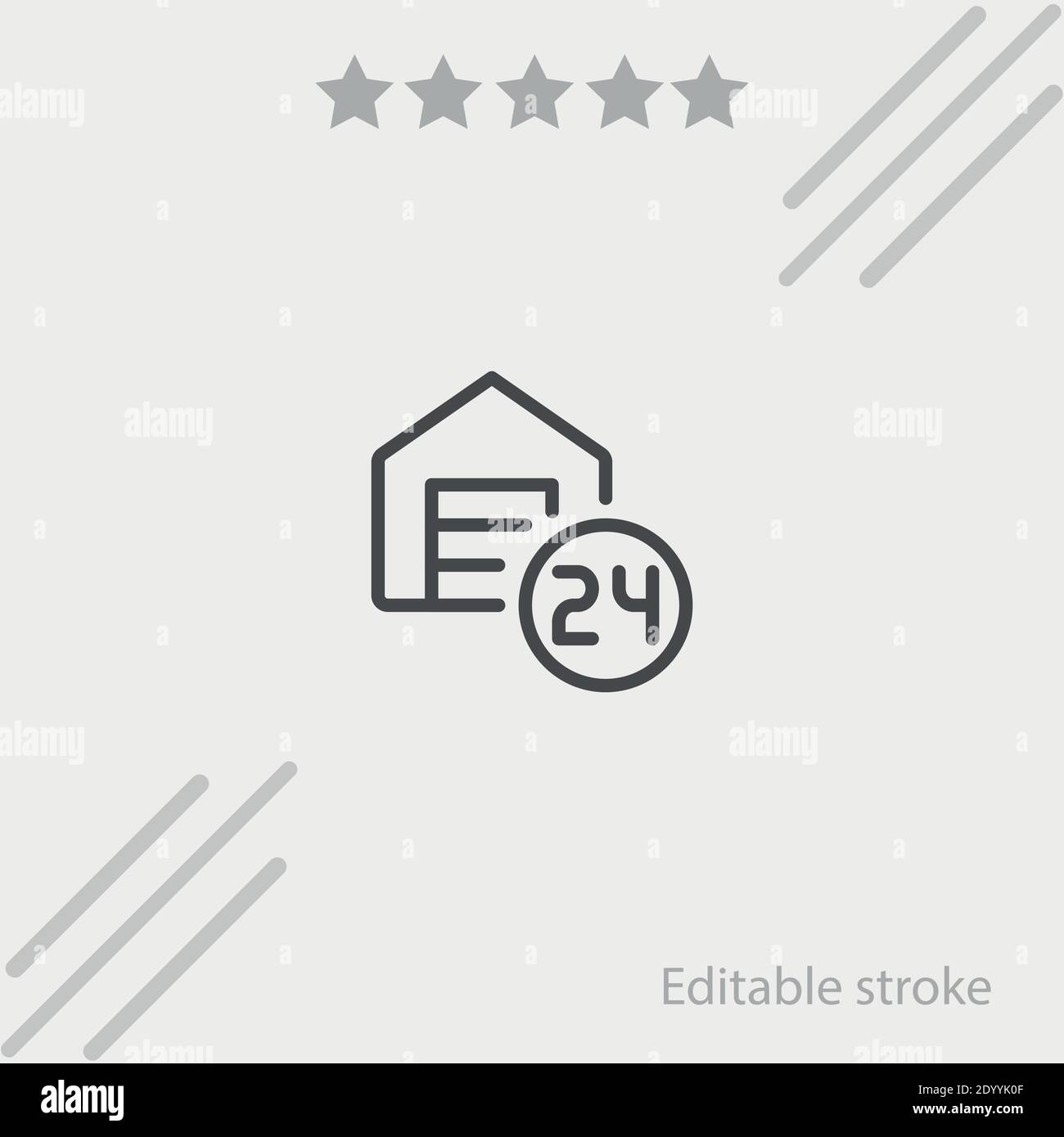 hours vector icon modern simple vector illustration Stock Vector Image ...