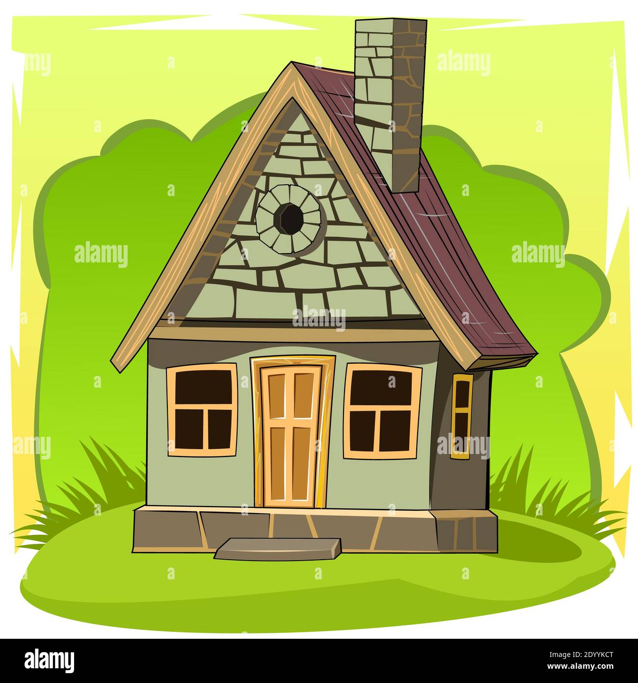Cartoon cottage hi-res stock photography and images - Alamy