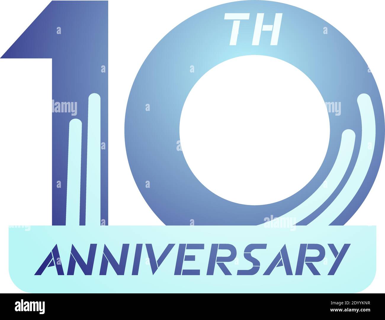 10th Anniversary Symbol Stock Vector Image And Art Alamy 