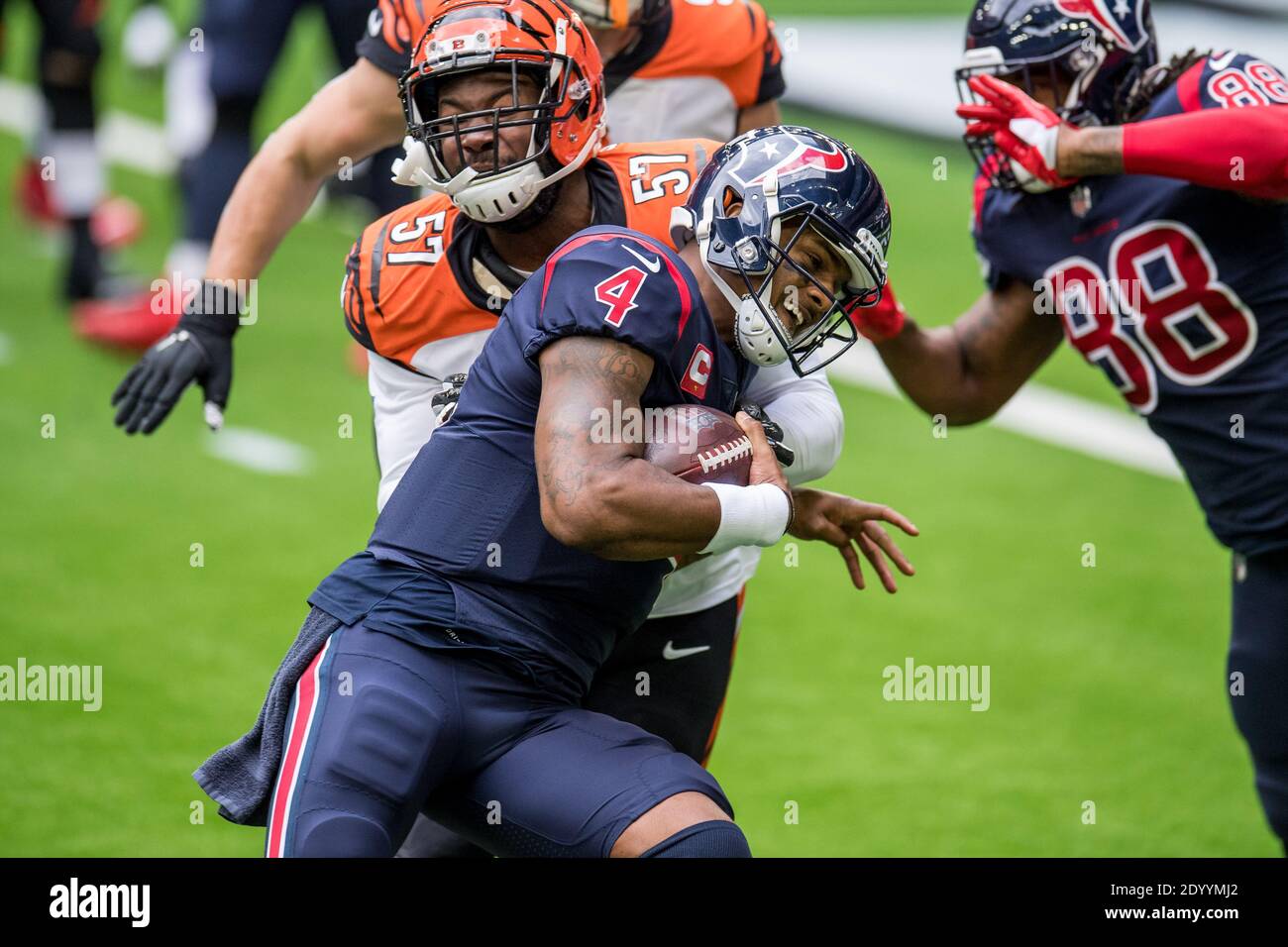 Cincinnati Bengals linebacker Germaine Pratt (57) looks on after an NFL  football game against the Jacksonville Jaguars, Thursday, Sept. 30, 2021,  in Cincinnati. (AP Photo/Emilee Chinn Stock Photo - Alamy