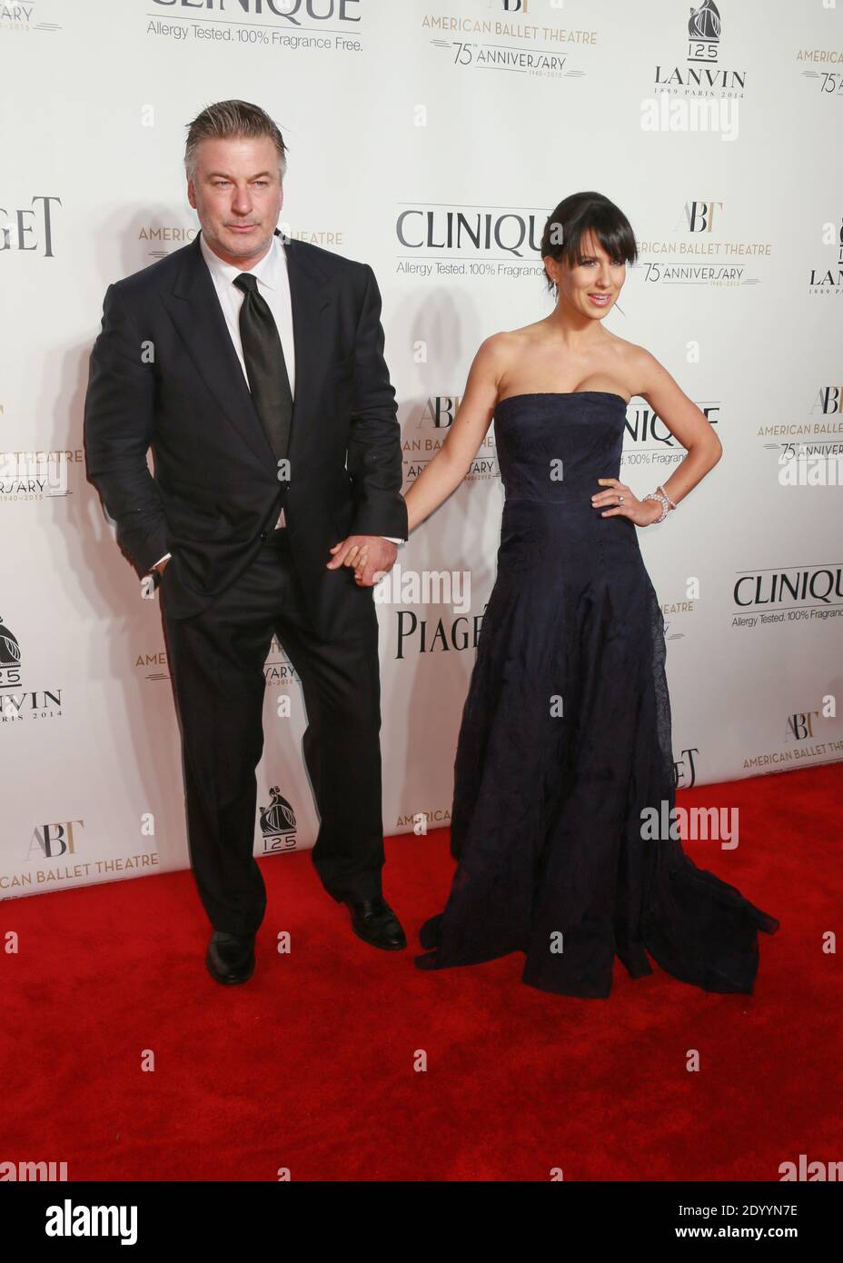Actor Alec Baldwin and wife Hilaria Thomas attend the American Ballet