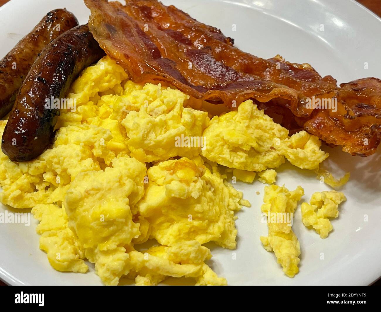 Scrambled eggs and sausage hi-res stock photography and images - Alamy