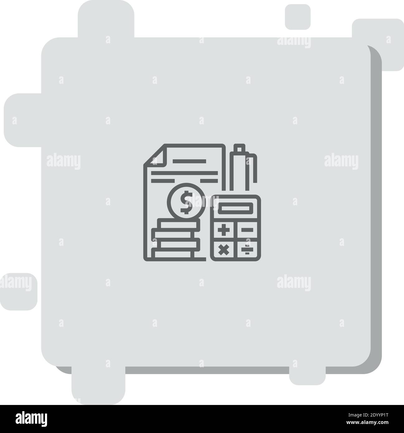 debt vector icon modern simple vector illustration Stock Vector Image ...